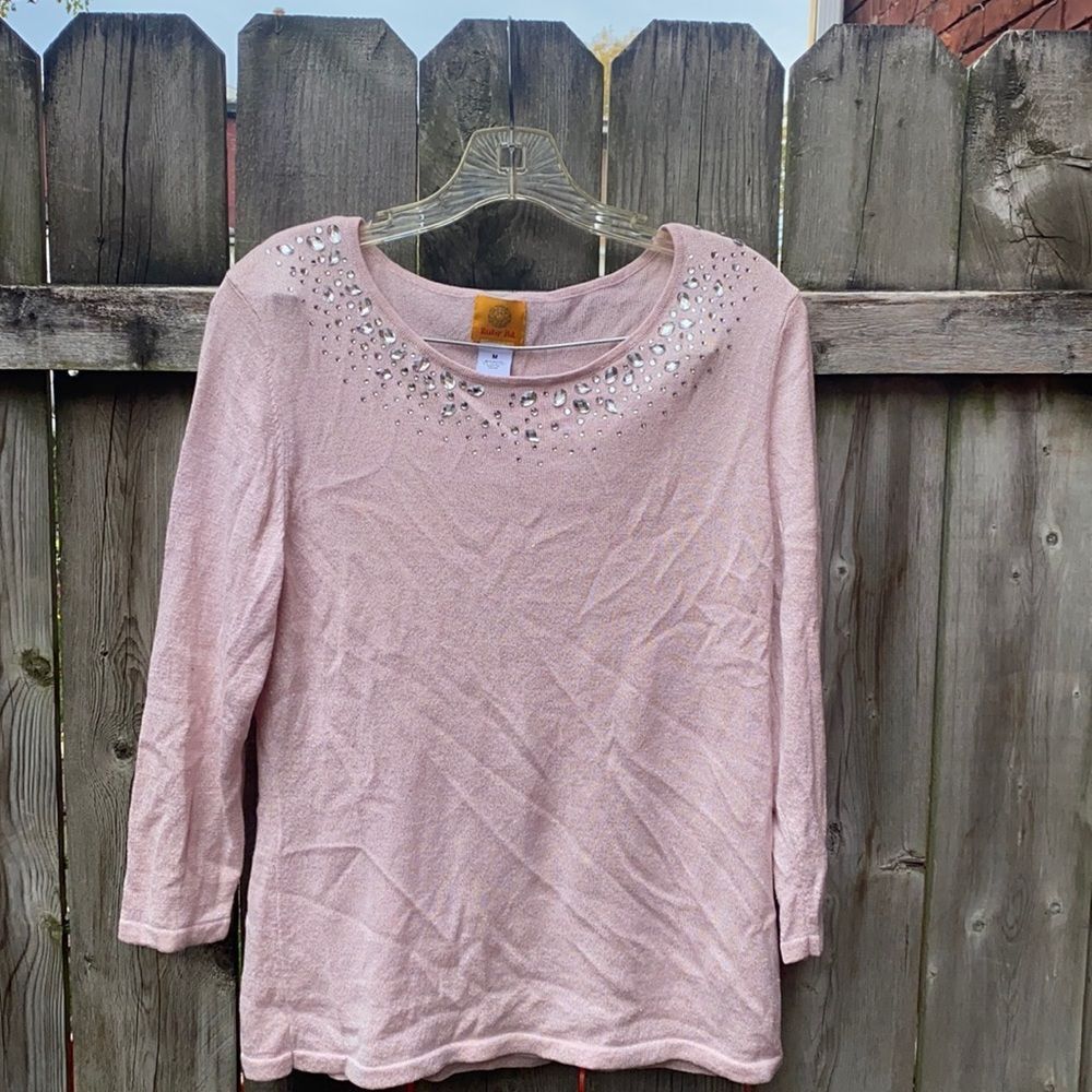 Ruby red. Shimmer sweater sz. M